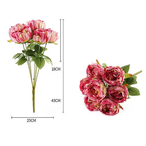 Artificial Large Peony Bouquet